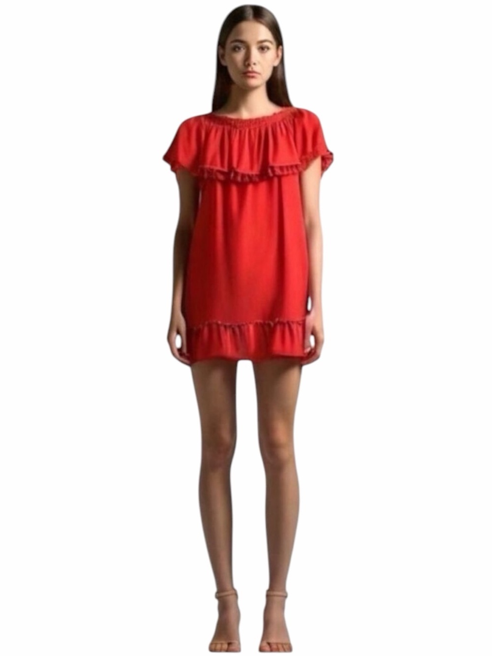 Red Mini Dress Size Medium Off the Shoulder Dress Kensie